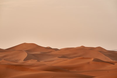 Sunset on sand dunes
