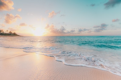 Sunrise over the water